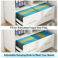 thumbnail image 6 of Tribesigns Lateral File Cabinet with Drawer, 35.4" Wood Printer Stand for Letter/A4 Files, Home Office, 6 of 7