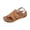 Brown_005, variant on Women T-Strap Thong Sandals, Adjustable Ankle Strap Open Toe Shoes, Hollow Breathable Flat Casual Footwear for Summer Beach White 7（EU-38）
