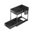 thumbnail image 1 of Kitchen Organizer Table Top Double-Layer Pull-Out Shelf Cabinet Pull-Out Sink Rack, 1 of 5