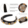 thumbnail image 3 of Diademas de diamantes de imitación de cristal para mujer, diademas de perlas blancas para niñas, diadema acolchada, joyería de terciopelo negro, diadema con cadena MFZFUKR CPB-DE-LYY890-2, 3 of 5