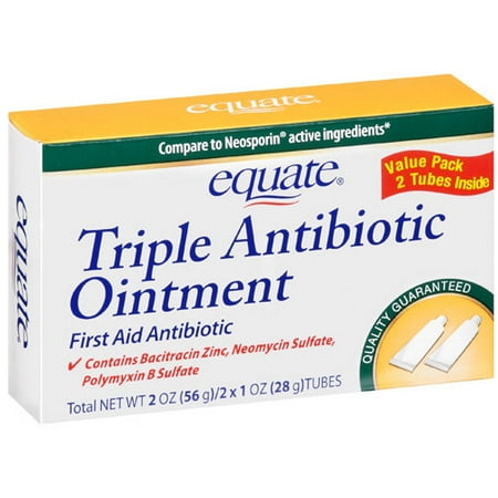 Equate: Triple Antibiotic First Aid Antibiotic Ointment, 2 oz