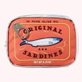 thumbnail image 2 of Fiudx Bolsa de Sardinas, Elegante Estuche para Cosméticos Bordado, Espacioso Necceser de Viaje, Elegante Estuche para Maquillaje con Estampado de Peces, Ideal para Uso Diario, Ideal Como Regalo, Mate, 2 of 5