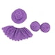 thumbnail image 2 of Disfraz de ganso de porche | Conjunto decorativo para gansos de jardín de 58 cm | Disfraz rosa, verde y morado para decorar el jardín y el patio, 2 of 7