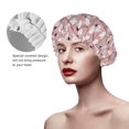 thumbnail image 5 of Dragonfly Print No.9095 Shower Cap, Reusable Bath Hair Hat for all Hair Lengths Hair Cover with Elastic Band Double Waterproof Layers Bathing Hat, 5 of 5