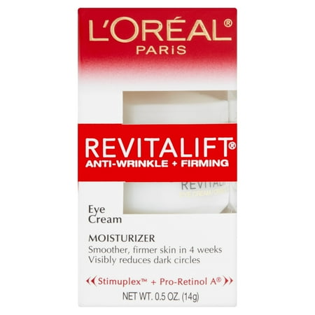 L'Oréal Paris Revitalift Anti-rides + Fermeté Crème Contour des Yeux Crème hydratante, 0,5 oz