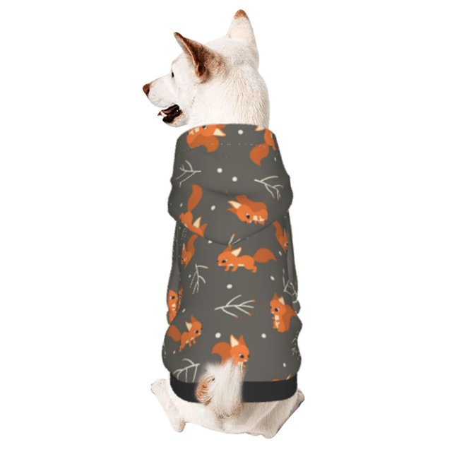 Balery cute fall fox leaf Sudadera con Capucha para Perros Pequeños – Ropa para Mascotas, Disfraz para Perros y Gatos, Ideal para Fiestas y Cosplay-Small