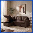 thumbnail image 1 of Sofá Cama Easy Living Wayfair con Almacenamiento Tapizado en Tela de Poliéster Color Café, 1 of 7