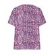thumbnail image 2 of Camisetas Casuales de las Mujeres Largo Casual Impreso Cuello Redondo Suelto Top, Camiseta de Verano de Manga Corta, 2 of 4