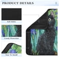 thumbnail image 4 of 2-Pack Seat Belt Covers with Flannel Seatbelt Shoulder Strap Case Adjustable Straps Soft Padding for Car Black Cat and Irises Small, 4 of 8