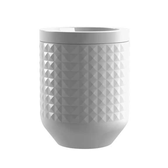 Diamond Stoneware Canister, Large, Set of 2