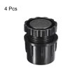 thumbnail image 3 of Inserciones de 4 paquetes para tubos redondos con pies niveladores, para tubo redondo de 38mm/1.5" de diámetro, tapón de pierna de silla de plástico negro, 3 of 7