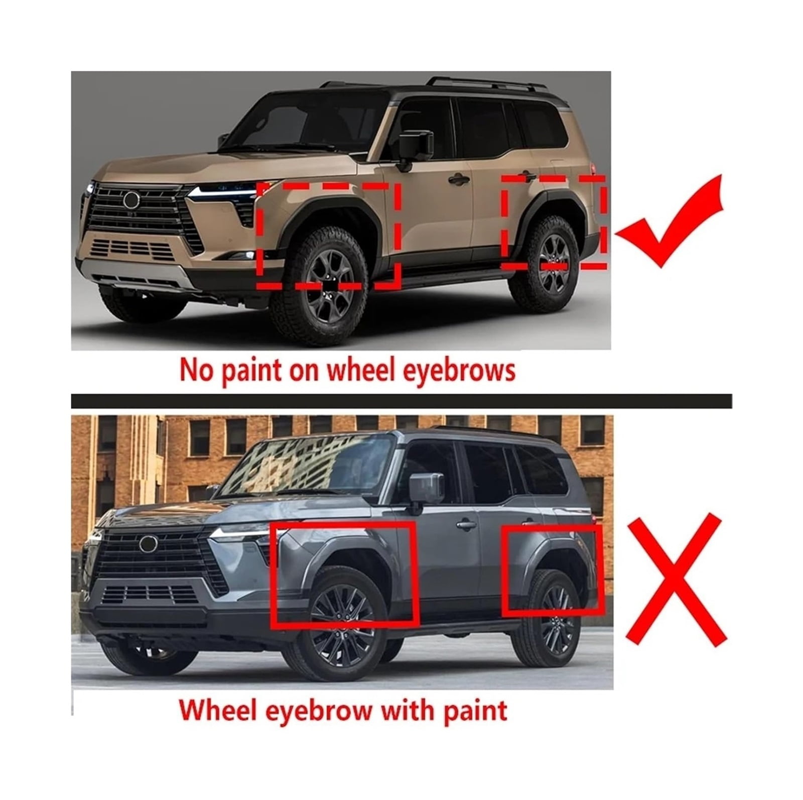 MPXBM Front Rear Mud Flaps Compatible with Lexus GX 550 J250 2024-2026 Mudguard Splash Guard FOR Fender Anti-Splash Mudflap Auto Car Accessories