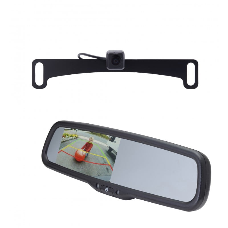 Echomaster K104M License Plate Mount Backup Camera Kit