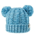 thumbnail image 1 of Gorro Minnieouse con pompones esponjosos para niños color cian AP009480-09B, 1 of 6