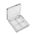 thumbnail image 3 of kusrkot 4 Compartments Plastic Portable Eyeshadow Case Travel Blush Lipstick Powder Tray, 3 of 8