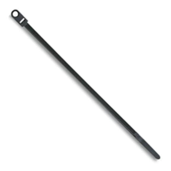 Metra  - 7.5 Inch Screw Mount Black Cable Ties - Bag of 100