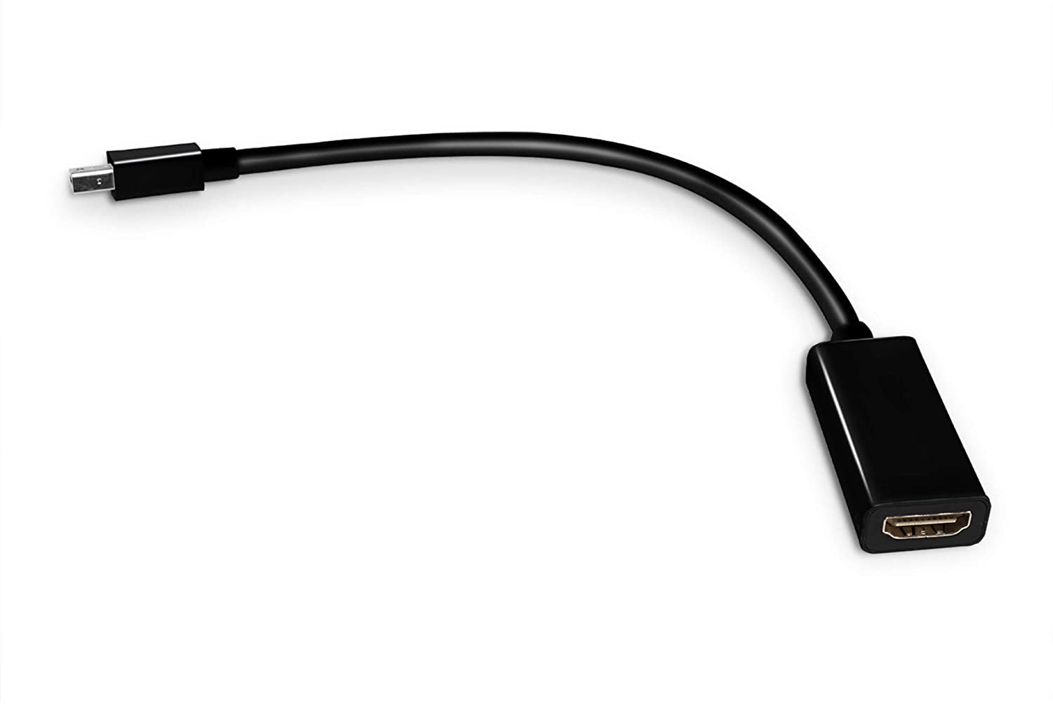 THE CIMPLE CO - Black Thunderbolt Mini DisplayPort DP to HDMI - High Speed Cable Adapter 10 Pack