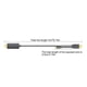 thumbnail image 5 of Monstrate Cable de datos de sincronización de PC a PC, Cable de enlace de teclado de ratón de aleación de aluminio, puente de transferencia de Electrónica, 5 of 6