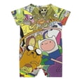thumbnail image 2 of Adventure Time Baby Romper Short Sleeve Bodysuits Soft Rompers Summer Clothes One-Piece Jumpsuits Outfits 6-9M, 2 of 8