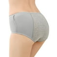 thumbnail image 4 of dmqupv Cotton Panties for Women Plus Size Underwear for Women Leak Proof Cotton Overnight Menstrual Panties Briefs Grey XXL, 4 of 5