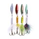 thumbnail image 5 of 4 señuelos de pesca giratorios con lentejuelas de 6,5 cm/3,5 g, cebos, anzuelos y accesorios (cuatro colores), 5 of 8