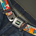 thumbnail image 2 of SpongeBob SquarePants Belt, Seatbelt Buckle Belt, Mr Krab Krusty Krab Succce$$ Collage Ivory Multi Color, Youth 22 to 32 Inches, 2 of 9