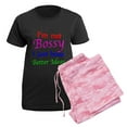 thumbnail image 5 of CafePress - Bossy T Women's Dark Pajamas - Women's Short Sleeve Print T-Shirt and Pants Dark Cotton Pajama Set, 5 of 7