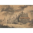 thumbnail image 2 of George Morland 14x11 Gold Ornate Wood Frame and Double Matted Museum Art Print Titled - A Hop Kiln (1795), 2 of 4