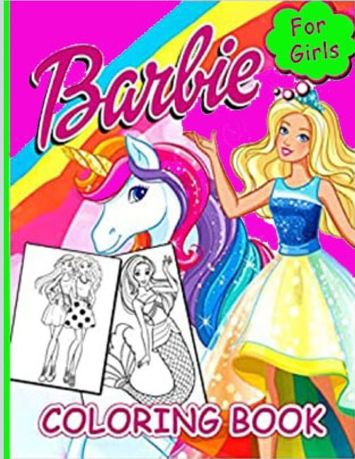 Barbie Coloring Book For Girls : Engaging In Art And Having Many Hour ...