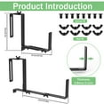 thumbnail image 4 of 2 Pcs Support de Jardinière Robuste Réutilisable pour Fenêtre, Cintre Minimaliste Facile à Installer pour l'Extérieur, 4 of 6