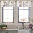 thumbnail image 4 of LALILO Kitchen Curtain Valance Waterfall Landscape Mountain Rod Pocket Window Curtain 52"x 18" Set of 2, 4 of 7
