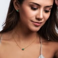thumbnail image 4 of Collar de Mujer con Piedras Naturales LuckyLy Cadena con Baño de Oro 18k y Dije de Cuarzo Modelo Ivy Turquesa UNITALLA, 4 of 7