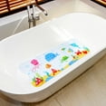 thumbnail image 2 of Bath Mat for Tub Non Slip, Machine Washable Anti Slip Cartoon Baby Bathtub Shower Mat with Drain Holes and Suction Cups for Toddler & Kids, 40 Inch x 16 Inch-Rectangular, Little Whale (Right Drain), 2 of 6
