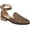 Brown, variant on Womens Loreta Buckle Square Toe Loafer Flats, Widths Available