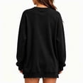 thumbnail image 4 of ShomPort Sweatshirt for Women Crew Neck Oversized Long Sleeve Pullover Tops Casual Side Slits Trendy Sweatshirt, 4 of 7