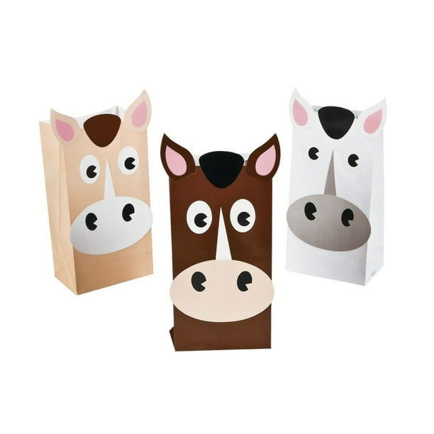 Horse Treat Bags Party Supplies 12 Pieces