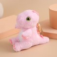 thumbnail image 5 of LLavero de muñeca de peluche de dinosaurio para niña y mujer, colgante de mochila, llavero encantador de dibujos animados, llavero de coche de felpa lindo, regalo, 1 unidad, 5 of 5