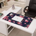 thumbnail image 3 of Long Mouse Pads for Desk,Pioneer Flower Floral Print Pattern Desk Mats on Top Of Desks, Desk Mouse Pad Extra Large with 3mm Non-Slip Base and Stitched Edge for Gaming,Office,Work,Home 31.5"x15.7", 3 of 6