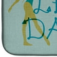 thumbnail image 4 of Let's Dance Linen Teal Dish Drying Mat, 4 of 7