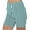Light Blue, variant on Lenpel Biker Shorts for Women Soft Striped High Waisted Stretch Workout Yoga Shorts Athletic Running Shorts