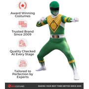 Morphsuits Adult Green Power Ranger Morphsuit Mens Superhero Fancy Dress Costume Halloween Green L
