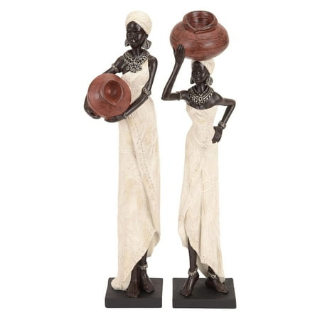Polystone Diorama - Decmode Polystone African Figure, Ivory