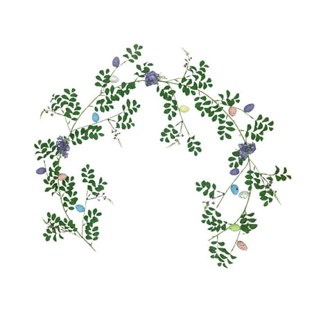 Easter Egg Artificial Garland Decorations for Tree Fireplace Arch Accessories Cute Durable Elegant Vivid and Stylish Handicrafts 185cm