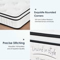 thumbnail image 2 of Resenkos Queen Mattress - 12 Inch Hybrid in a Box, Individual Pocket Springs, Medium Firm for Pressure Relief, Strong Edge Support, White, 2 of 10