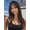 Blonde Highlight with Black Roots, variant on Chestnut Brown Medium-Length Synthetic Wig with Bangs for Women, 4x4 Scalp, Face-Framing Layers,Soft Brown