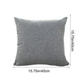 thumbnail image 3 of Qiweii Solid Color Bean Velvet Sofa Pillow Set Soft Supportive Washable Lumbar Cushion Bedside Backrest for Living Room Bedroom, 3 of 6