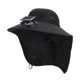 thumbnail image 1 of Toystoory Sombrero de pescador de ala ancha con ventilador incorporado y duradero, sombrero solar, sombrero para el sol, actividades al aire Escalada Negro, 1 of 6