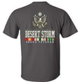 thumbnail image 5 of Fair Game Desert Storm T-Shirt Proud Veteran USA Campaign Service Ribbons Eagle-Charcoal-M, 5 of 5