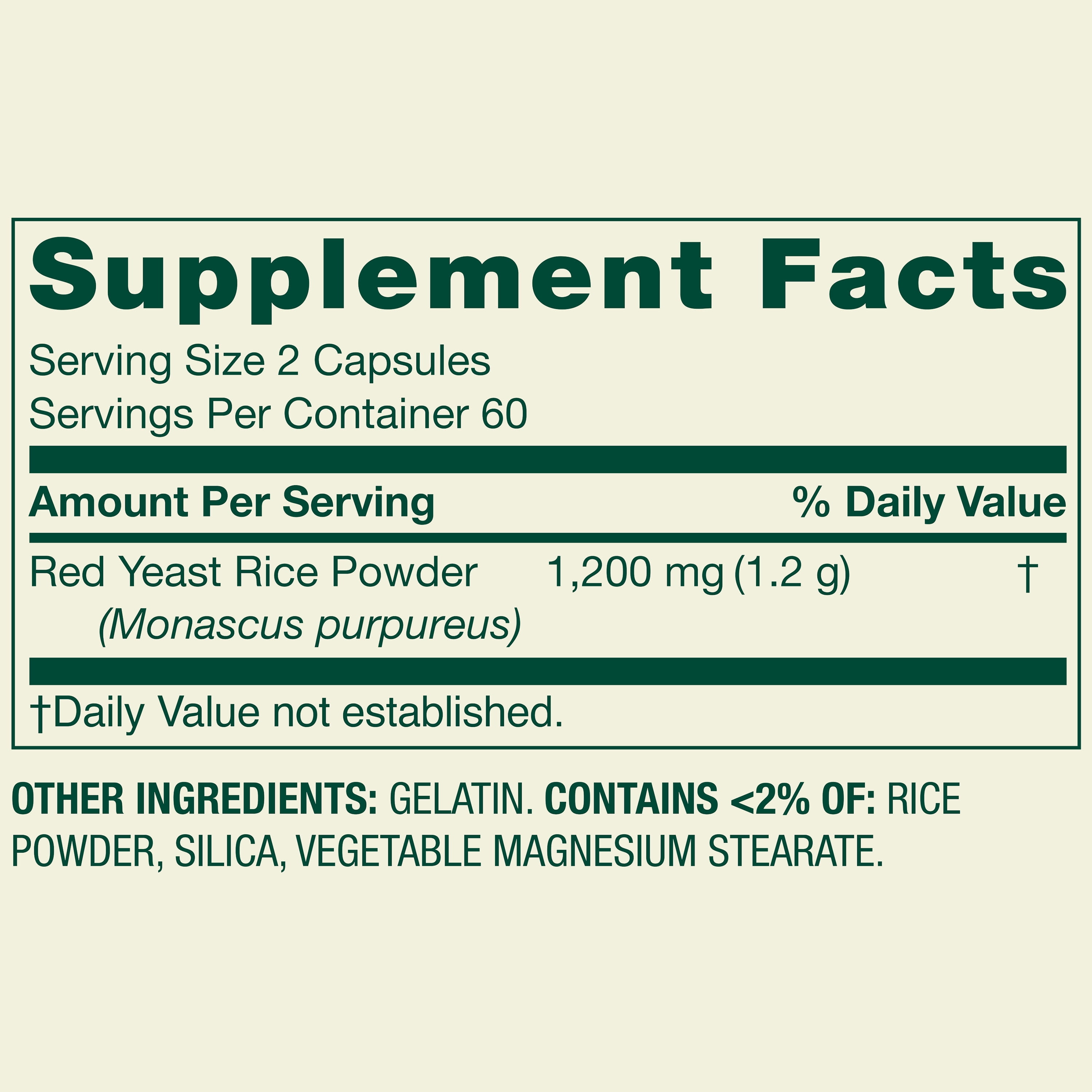 (3 pack) Spring Valley Red Yeast Rice Dietary Supplement Capsules, 600 mg, 120 Count
