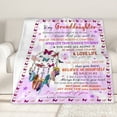 thumbnail image 5 of to My Granddaughter Throw Blanket Granddaughter Gifts from Grandma Birthday Gifts for Granddaughter Lightweight Flannel Warm Soft Blanket Gift for Girl Women for Home Sofa 40"x50"for Kid, 5 of 6
